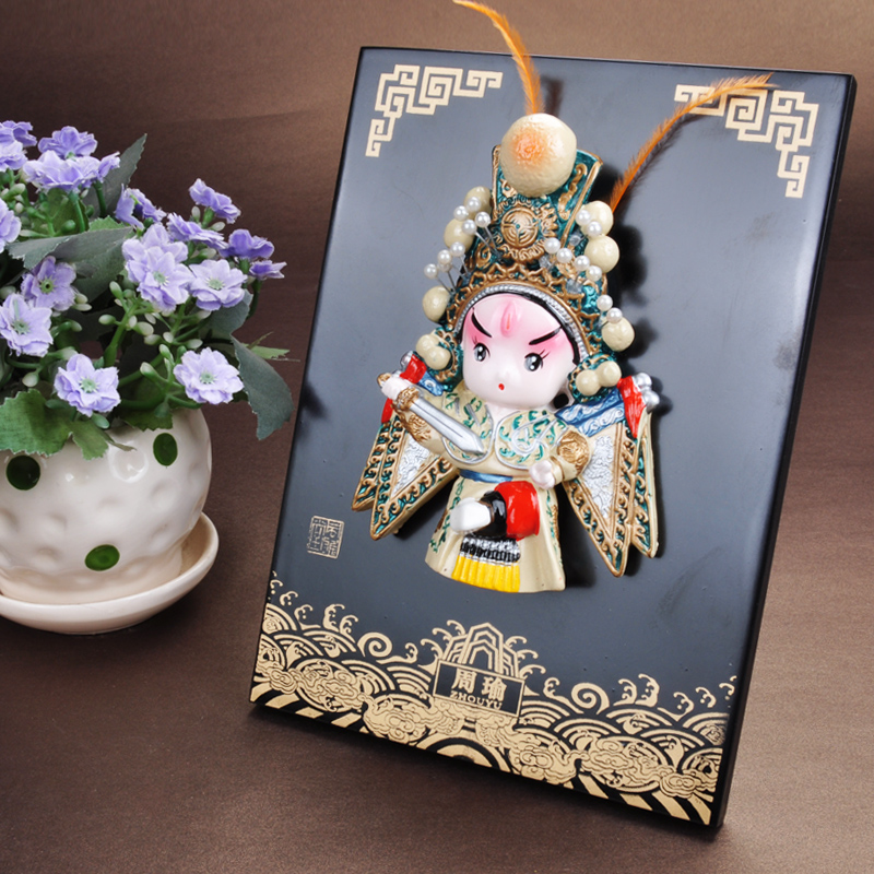 脸谱摆件北京纪念品中国风特色礼品小礼物送老外事出国手工艺 周瑜