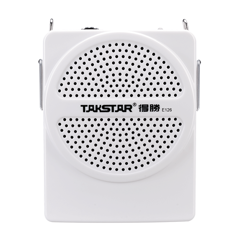 得胜（TAKSTAR）E126便携小蜜蜂扩音器有线教师专用导游喇叭教学小巧上课用音箱 钢琴白