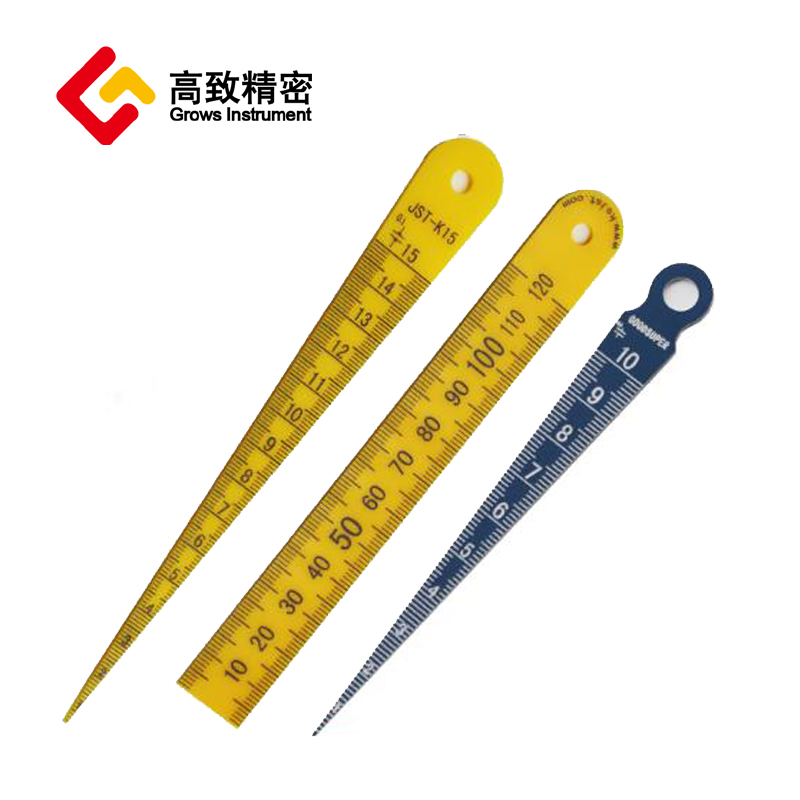 高致精密(grows instrument)塑料锥形尺楔形塞尺尖角间隙尺塑料锥度尺