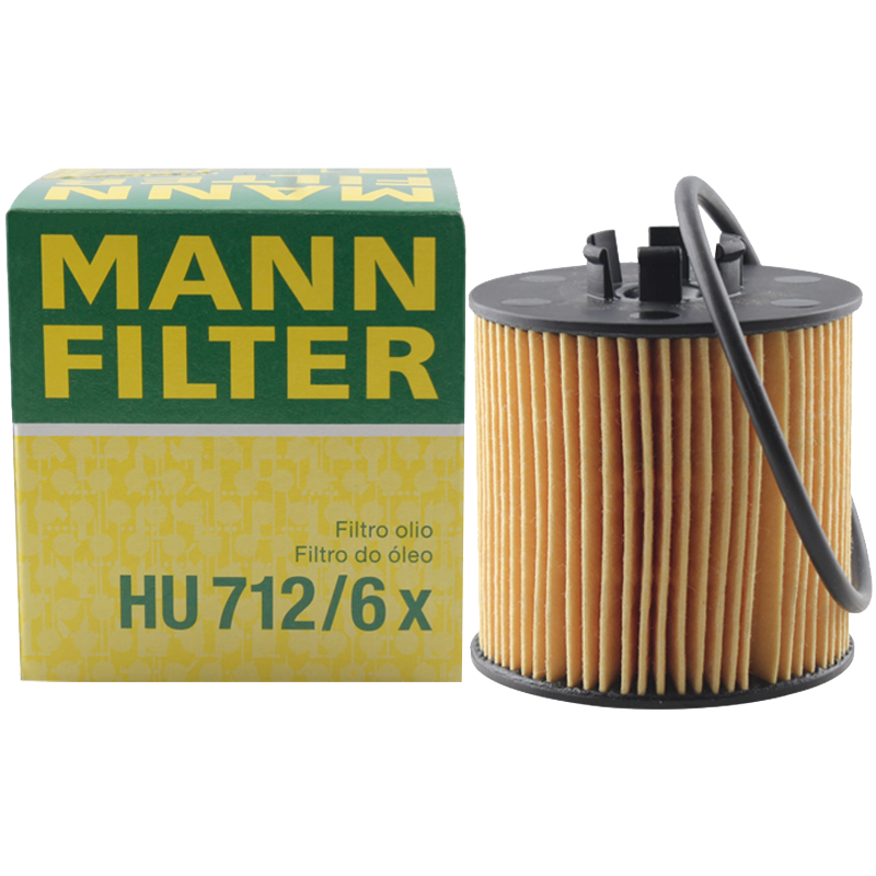 曼牌(MANNFILTER)机油滤清器/机滤/机油滤芯HU712/6x(朗逸/POLO/劲情/劲取/明锐/晶锐/奥迪A3/帕萨特/高尔夫)