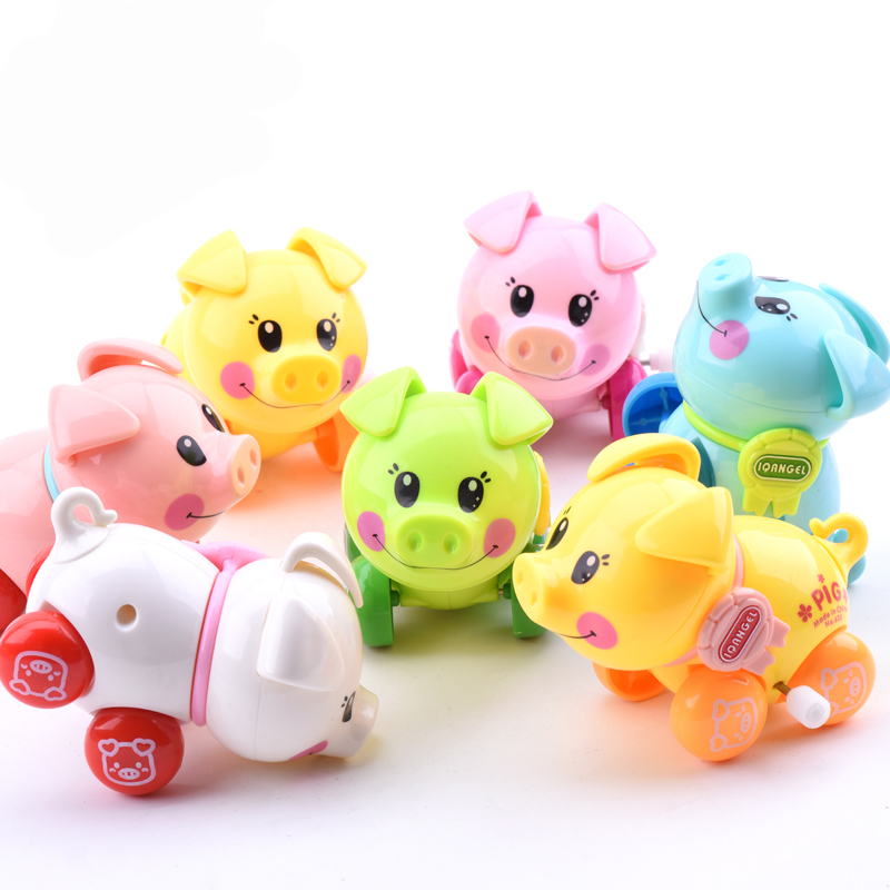 男女小孩婴幼儿宝宝幼儿园早教1-3-6岁礼物 聪明小猪猪(颜色随机一个)