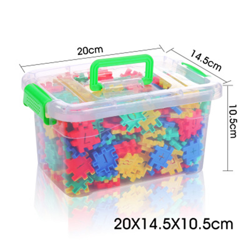 星展 拼装玩具积木 2-3-6岁 儿童智力拼插数字方块塑料幼儿园宝宝 盒装数字插块550片