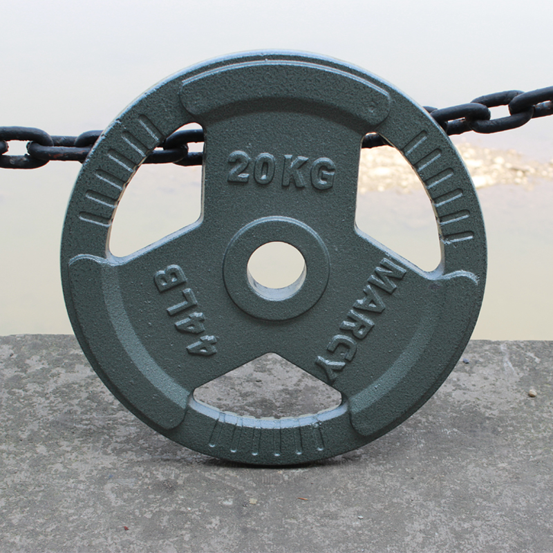 锐康(ruikang)烤漆杠铃片多规格大孔负重片摇臂配重片实心铸铁家用