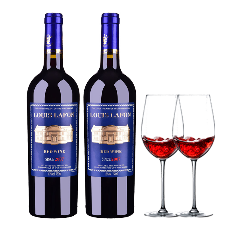 法国进口 路易拉菲(louis lafon)进口红酒2007珍酿侯爵古堡干红葡萄酒
