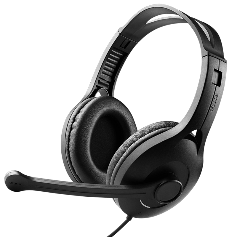 EDIFIER 漫步者 K800 耳罩式头戴式有线耳机 黑色 3.5mm