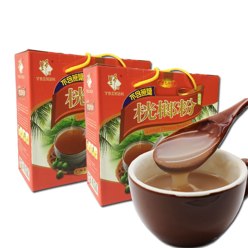 野瑧(yezhen)广西龙州特产红桄榔粉2000克x2礼盒装野瑧野珍纯桄榔粉