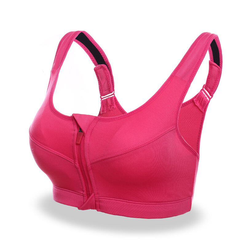 无钢圈瑜伽服健身抹胸加肥加大200斤 玫红色 4xl【建议胸围115-135】