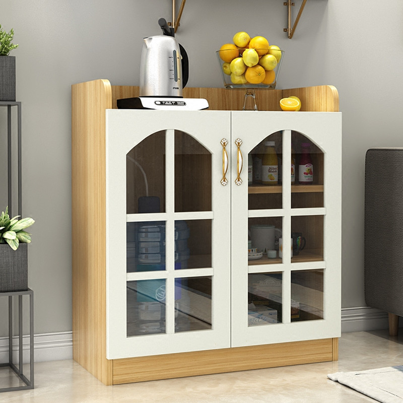 茶水柜欧式现代简约办公室家用收纳柜子酒水饮水机储物餐边柜 欧式