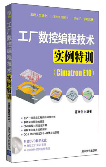 工厂数控编程技术实例特训（Cimatron E10 附DVD-ROM光盘1张）