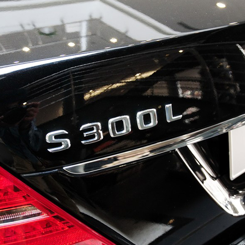 新款奔驰s320l车贴改装s350l尾标s400l后标志s450l字标s500l车标s600l