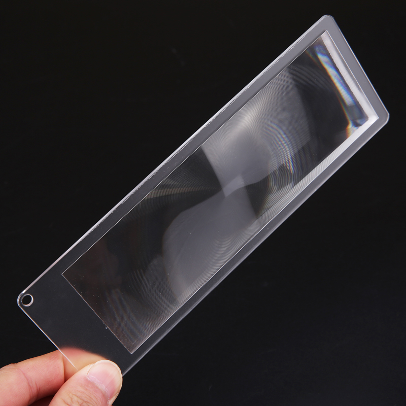 欧视宝 高清书签卡片10倍儿童老人阅读看书看报随身便捷式放大镜扩大镜 长方形卡片放大镜