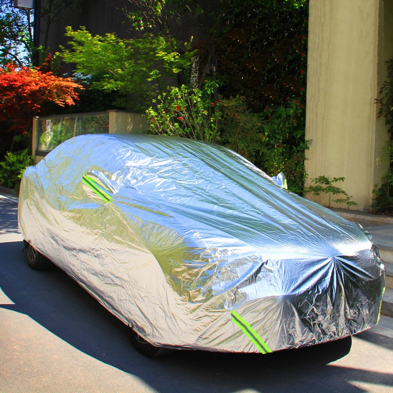 汽车铝膜车衣 防晒防雨防尘防雪车罩车套 银色 长安马自达马自达3