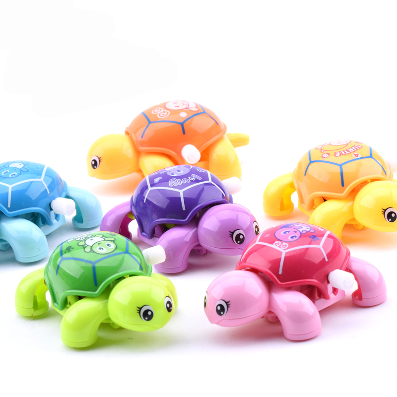 男女小孩婴幼儿宝宝幼儿园早教1-3-6岁礼物 炫彩qq龟(颜色随机一个)