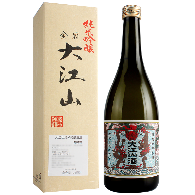 归素日本原装进口洋酒清酒大江山纯米吟酿清酒720ml