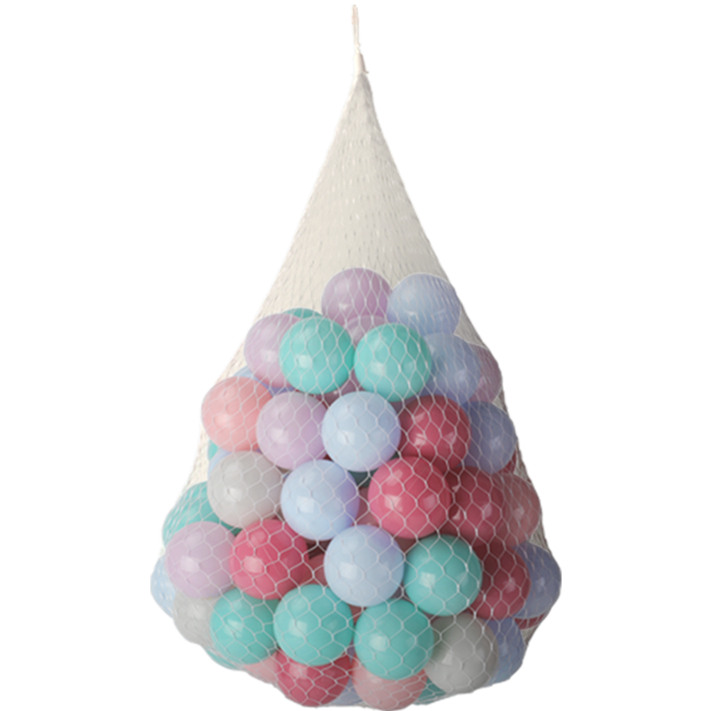 babycare海洋球玩具球加厚婴儿球彩色球儿童海洋球池室内彩色宝宝围栏海洋球儿童节礼物 混色（100个装）送收纳网兜