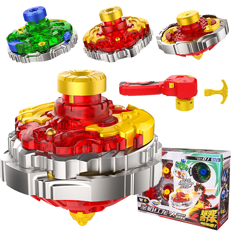 三宝 超变战陀玩具陀螺双层合体坨罗男孩拉线旋转坨螺圣焰红龙儿童