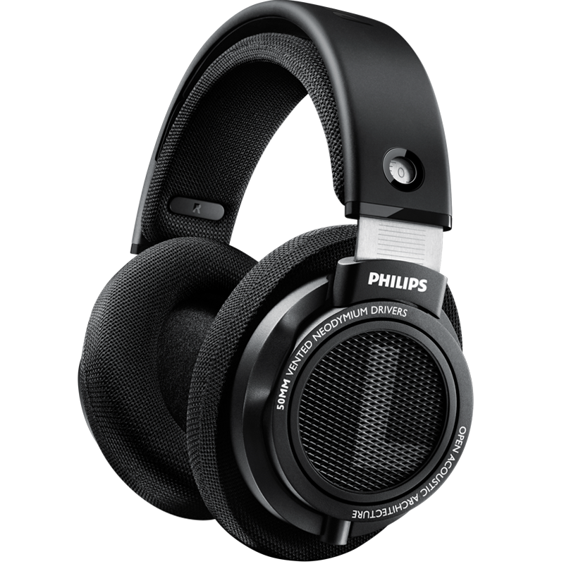 PHILIPS 飞利浦 SHP9500 耳罩式头戴式动圈有线耳机 黑色 3.5mm
