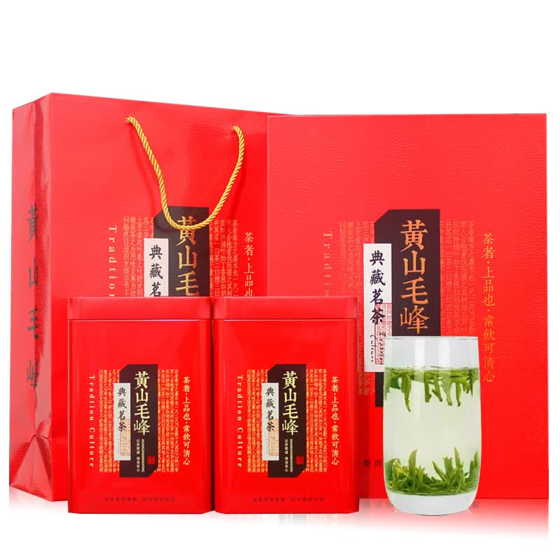 百茶逢春2024新茶绿茶 明前特级黄山毛峰500克礼盒装 嫩芽茶