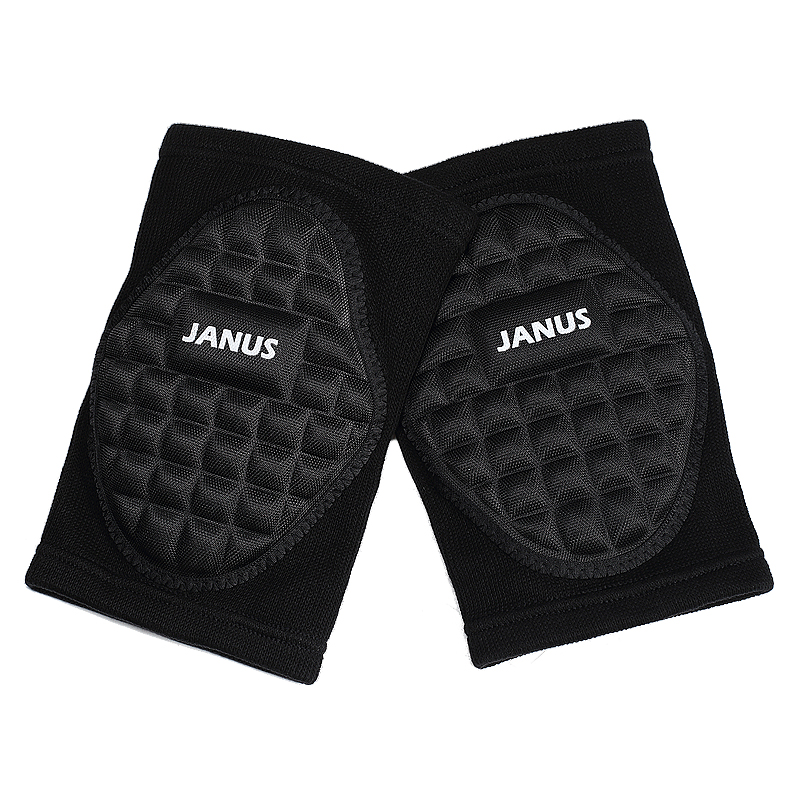 两只装janus蜂窝防撞加厚海绵专业足球守门员跪地排球运动护膝盖护具