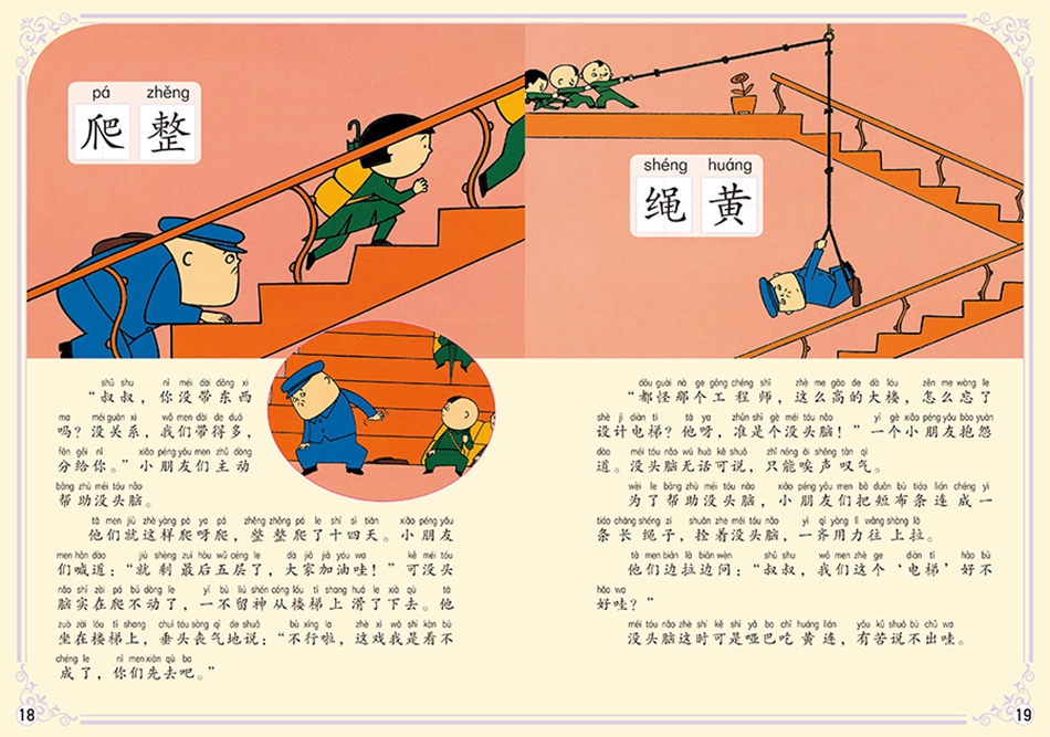 上海美影流利阅读第1级·没头脑和不高兴 过猴山