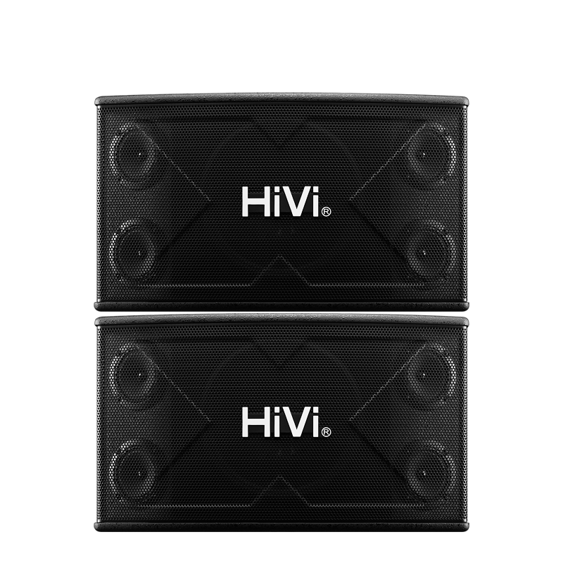 惠威（HiVi）X1000 家庭影院ktv音响 卡拉ok家用k歌设备 家用客厅K歌音箱 卡包音箱1对10英寸 点歌机伴侣