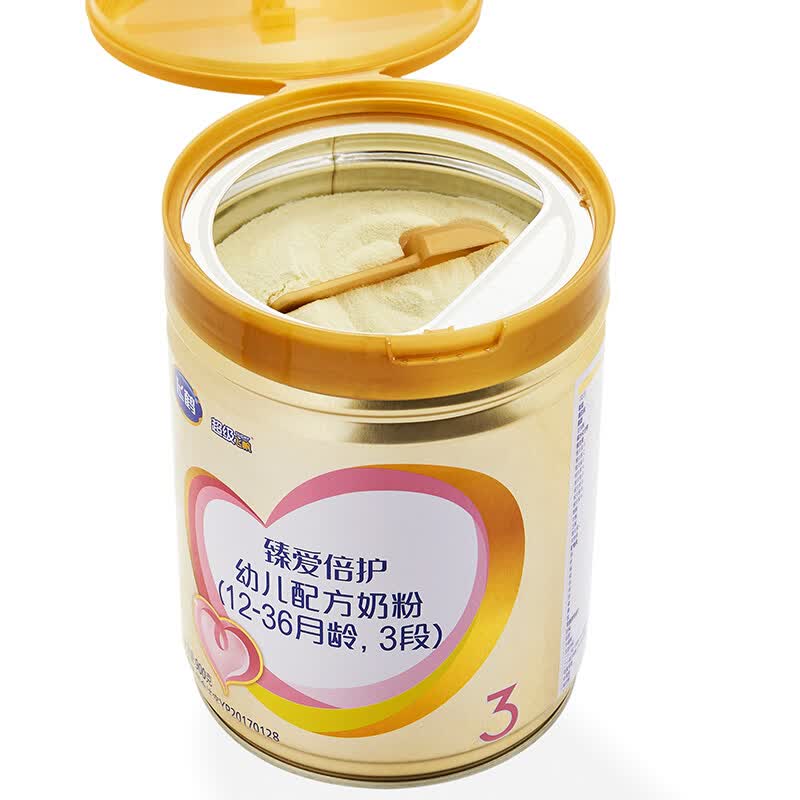 飞鹤超级飞帆臻爱倍护幼儿配方奶粉3段1236个月幼儿适用900克4罐