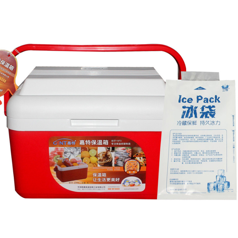 嘉特 不带电冷热保温箱 车载冰箱 多功能保冷保热箱 AS(8L)红色赠3个冰袋