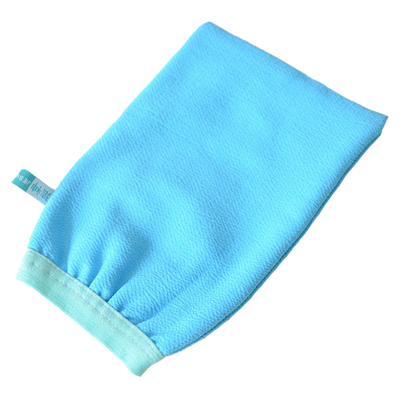 洁神强力粗砂去泥洗澡巾加厚加大免泡澡搓背澡巾手套2条装浴室用品 一