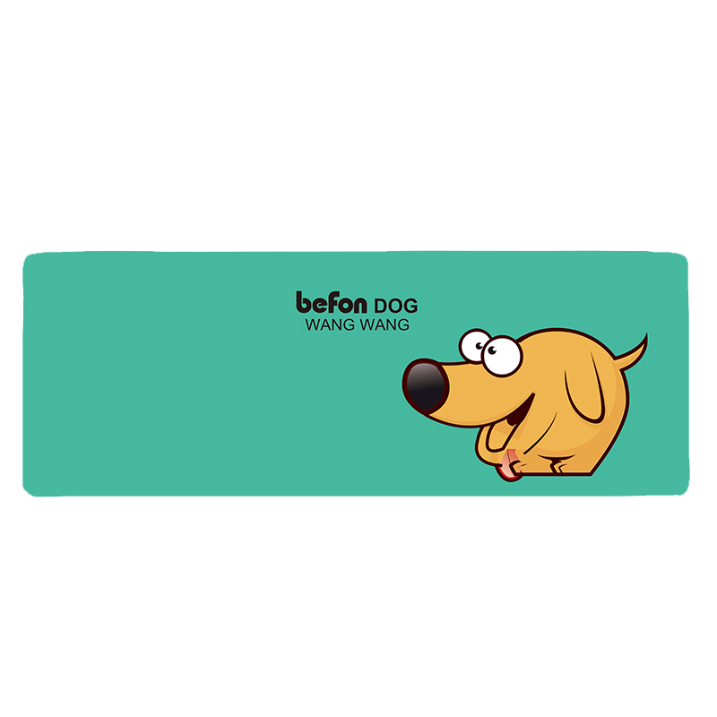 倍方 笨笨狗创意卡通笔记本鼠标垫 简约办公桌面写字垫 加大加厚电脑游戏鼠标垫 电脑桌垫