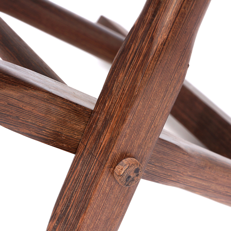 木果果木非洲鸡翅木交杌凳