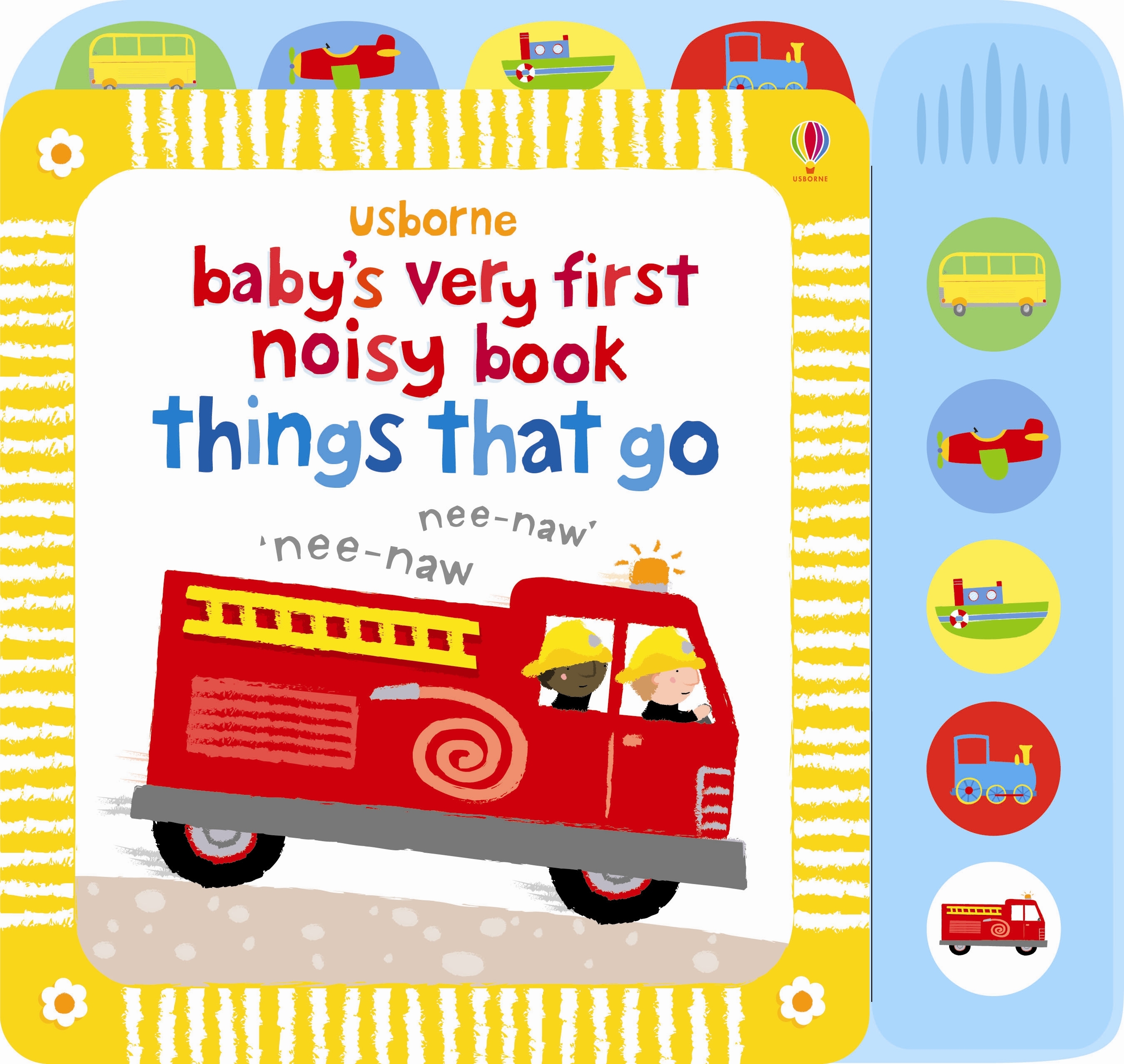 Baby's Very First Noisy Book: Things That Go (Board + sound panel) Usborne英文原版