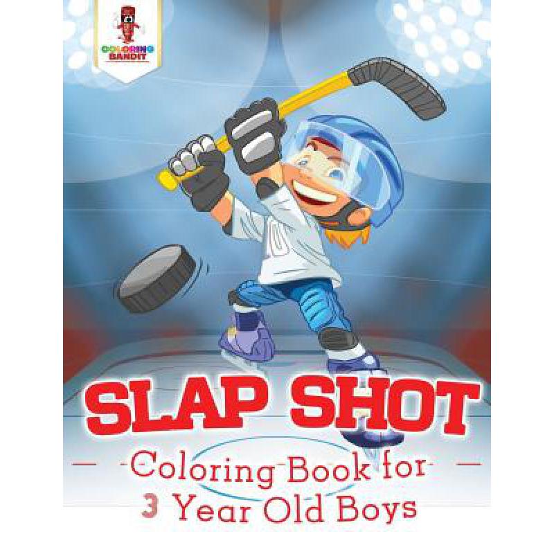 预订 slap shot : coloring book for 3 year old boys
