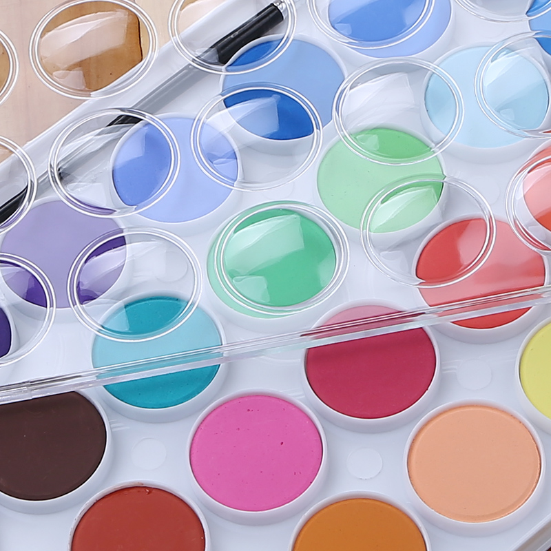 skyists画具画材 固体水彩颜料套装 透明固体水彩颜料 绘画写生水彩