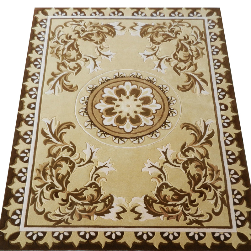 海马地毯 中式 新西兰羊毛手工地毯 客厅地毯hm-1001 定制预售1.6mx2.