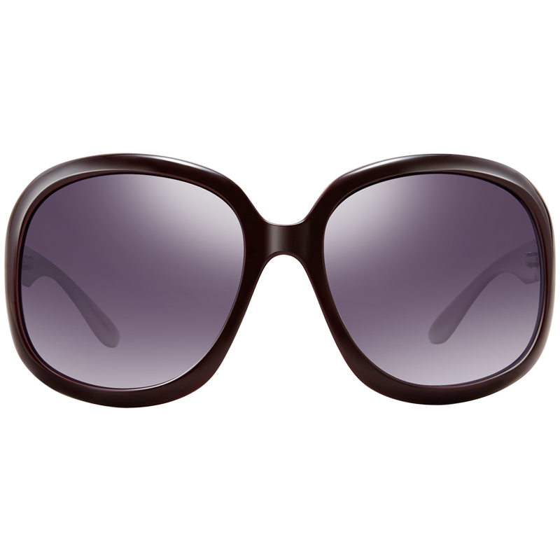 帕森（PARZIN）太阳镜女款墨镜 复古大框时尚偏光太阳眼镜6216 紫色