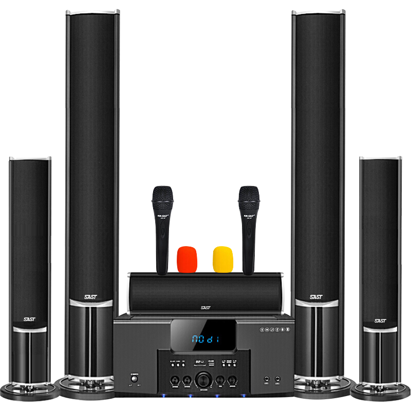 先科（SAST）家庭影院套装1 5.1家庭影院音响套装家用电视客厅壁挂落地音箱 （黑色）4663723