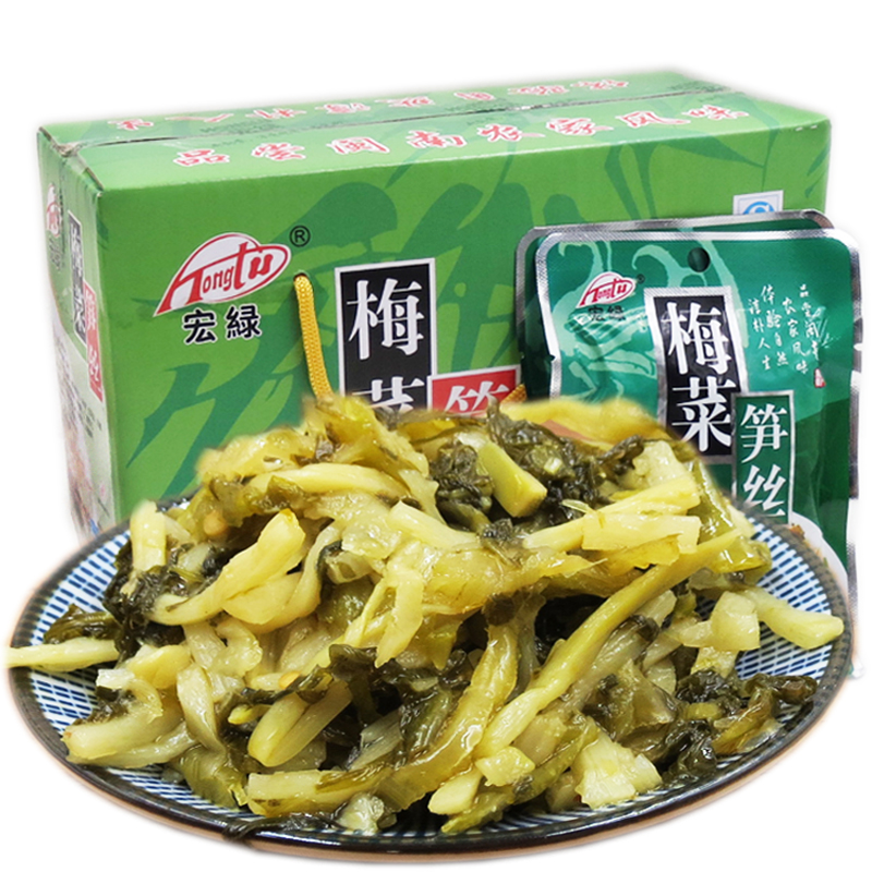 宏绿梅菜笋丝80g*30包福建特产酱菜咸菜开胃开味下饭菜泡菜腌菜酸菜榨菜小菜整箱