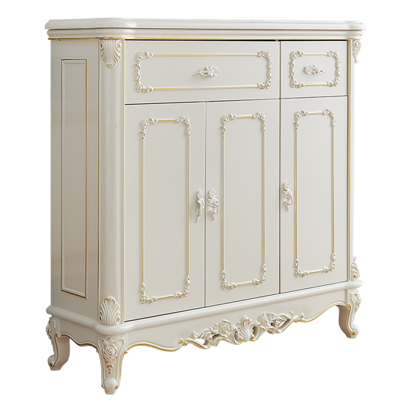 梦美斯宣 鞋柜 美式实木家具 美式鞋柜 实木鞋柜 欧式鞋柜 999 1.2米双开门