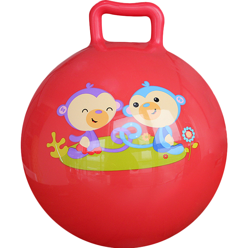 费雪（Fisher Price）玩具球 宝宝小皮球摇摇球25cm（红色 赠送打气筒）F0601H4礼品