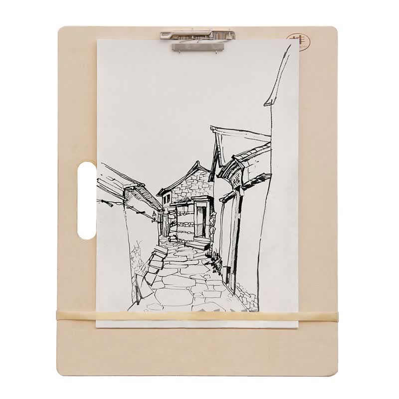 丰丰 专业写生板 速写板 便携手提素描画板画夹 a3速写板