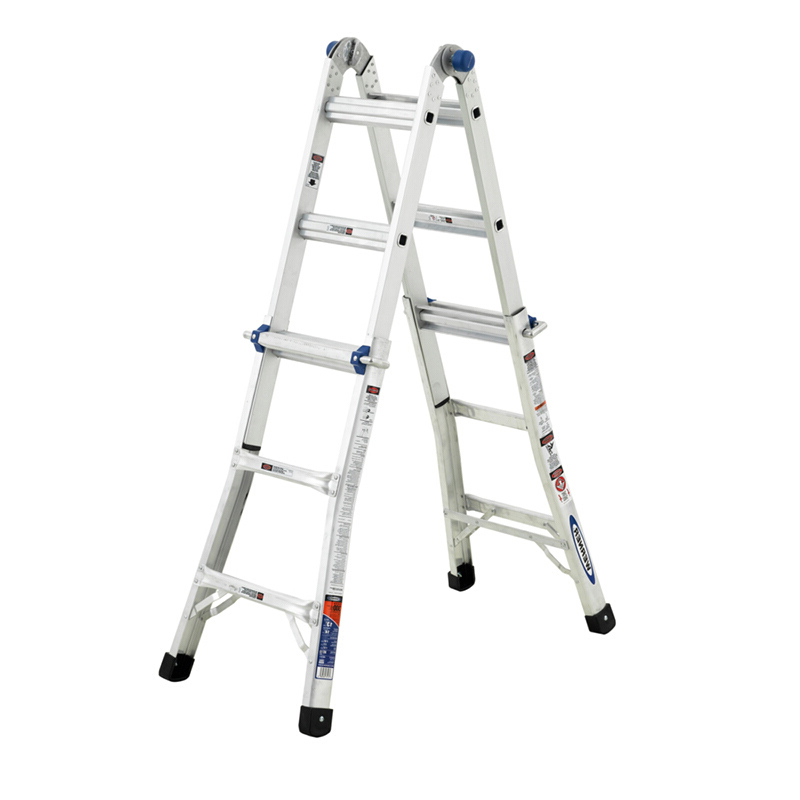 稳耐 家用梯 伸缩多功能铝合金梯MT-13CN加厚折叠人字梯工业梯子美国进口品牌