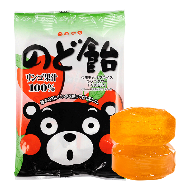 日本进口糖果 大仓 熊本苹果味糖 85g 熊本糖果 熊本熊 休闲零食品
