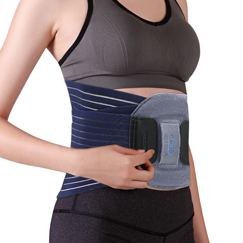 何浩明护腰带保暖发热护腰带医用固定腰部束腰防护护具男女腰靠透气L码送老师教师节礼物
