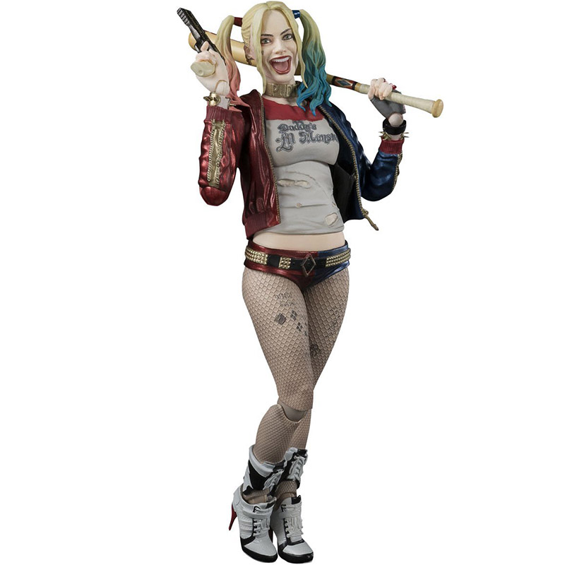 shf魂限定 dc超级英雄电影周边手办模型玩具桌面摆件 15cm 小丑女