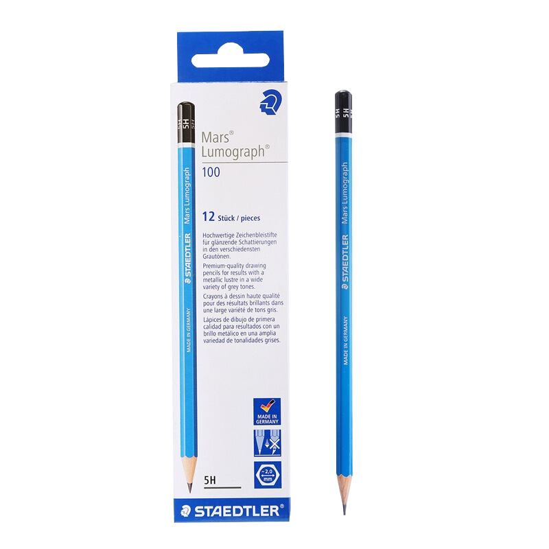 ʩ��¥��STAEDTLER��5H����Ǧ�� 100��������רҵ�����ֻ���дר�ó�ѧ�߿��Ի�������12֧/��