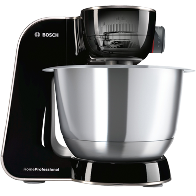 博世（BOSCH）欧洲原装进口全自动达人厨师机多功能料理机和面机搅拌机面条机打蛋器绞肉机研磨机家用曲奇黑