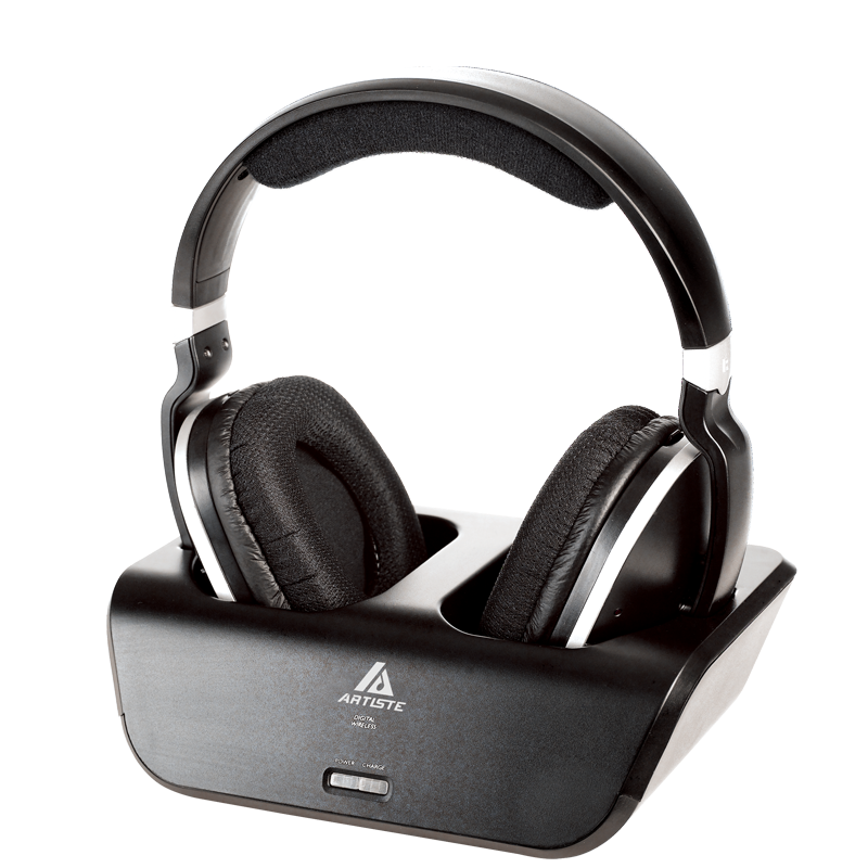ADH300 耳罩式头戴式2.4G无线耳机 黑色