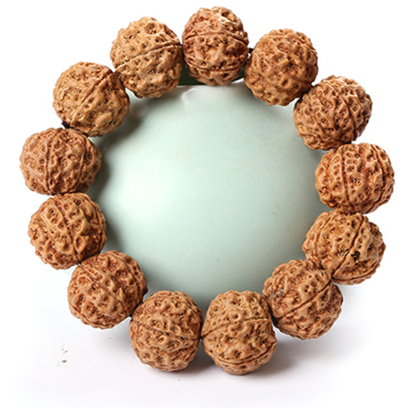 冰珂(bingko)  尼泊尔金刚菩提佛珠手串六瓣七瓣 黄皮爆肉双龙纹解压