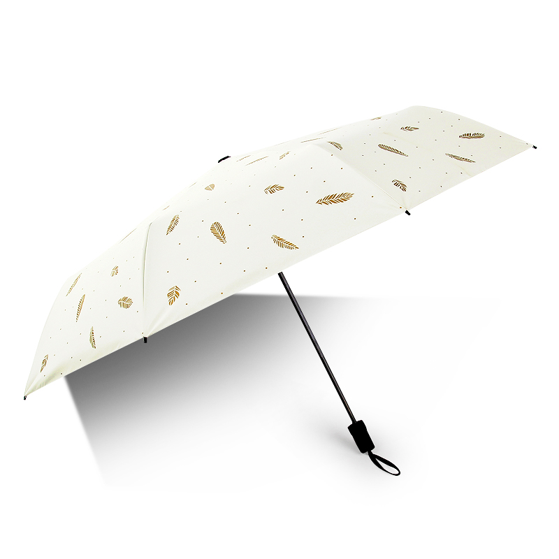 雨伞雨具女士小清新折叠雨伞加厚黑胶防晒伞功能介绍,使用感受？
