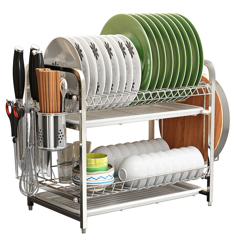 304不锈钢碗架-美观实用的厨房置物架推荐|那个网站可以看厨房置物架历史价格